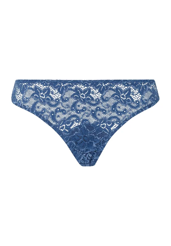 Luxury Moments Thong | True Navy 71507-2604