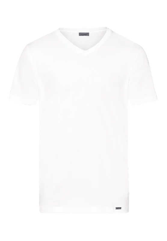 Weekend Discounts to Snag Living Shirts Jersey Cotton V-Neck T-Shirt | White 75051-101 Weekend Discounts to Snag Living Shirts Jersey Cotton V-Neck T-Shirt | White 75051-101