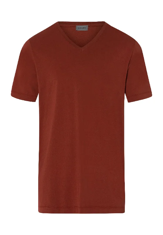 Weekend Offers That Delight Living Shirts Jersey Cotton V-Neck T-Shirt | Russet Brown 75051-2750 Weekend Offers That Delight Living Shirts Jersey Cotton V-Neck T-Shirt | Russet Brown 75051-2750