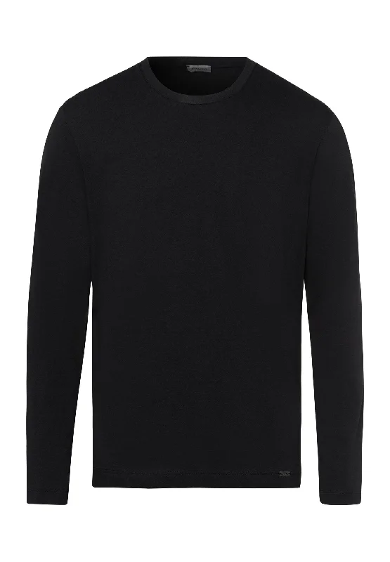 Weekend Deals That Impress Living Shirts Cotton Crew Neck Top | Black 75053-019