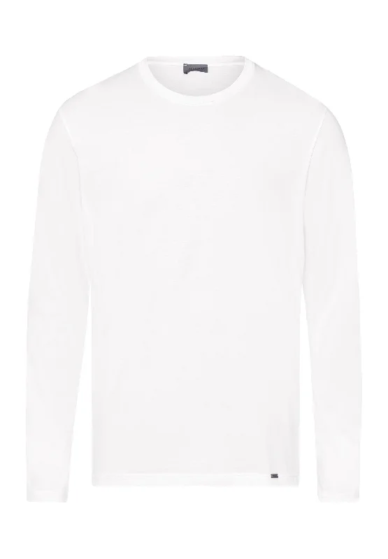 Weekend Offers That Sizzle Living Shirts Cotton Crew Neck Top | White 75053-101