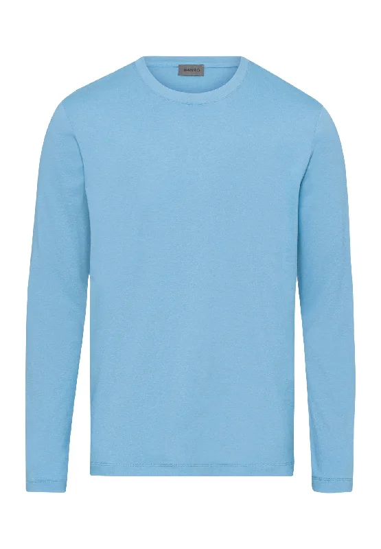 Weekend Deals to Make You Happy Living Shirts Cotton Crew Neck Top | Bonnie Blue 75053-1597