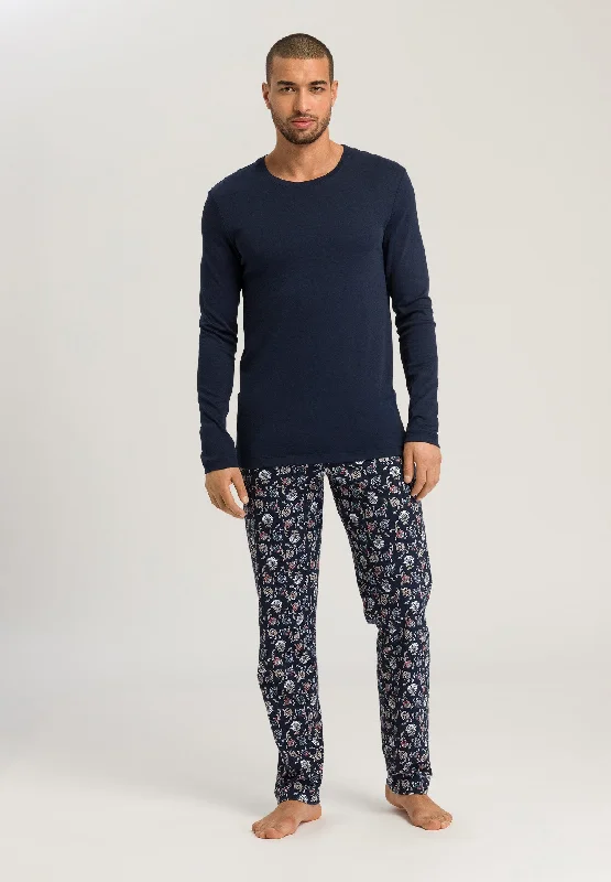 Navy Botany Print