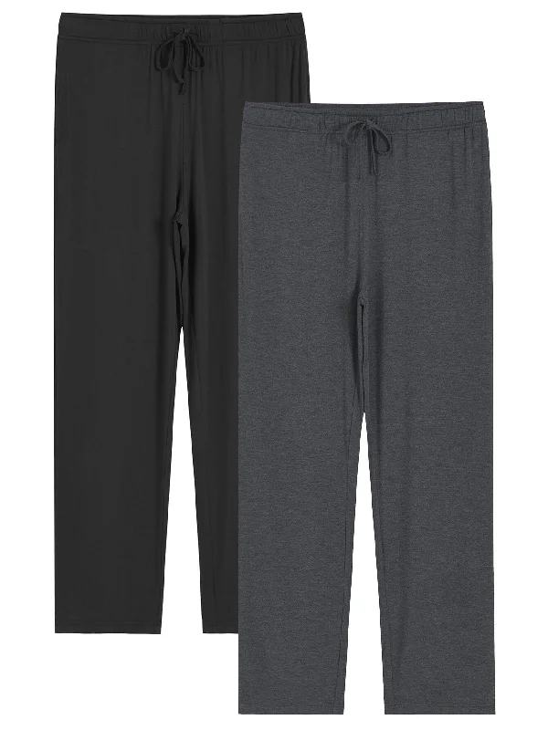 Weekend Bargains to Enjoy Men's Viscose Pajama Pants Soft Lounge Pants with Pockets