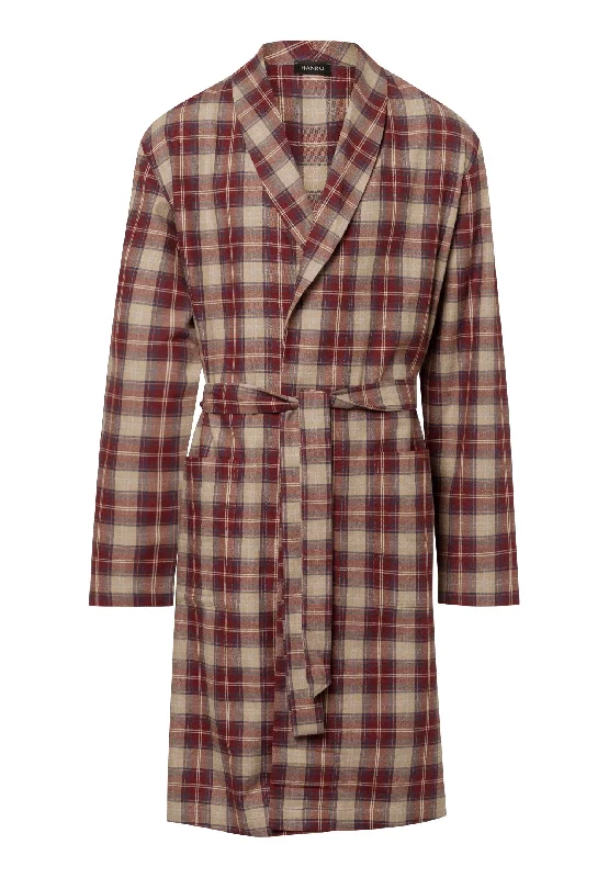 Big Deal Cozy Comfort Cotton Flannel Robe | Homey Check 75729-2388