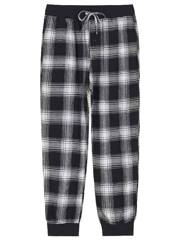 Weekend Discounts to Love Men's Cotton Flannel Pajama Pants Plaid Jogger Lounge Pants with Pocket Weekend Discounts to Love Men's Cotton Flannel Pajama Pants Plaid Jogger Lounge Pants with Pocket