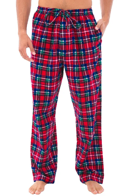 Best Choice Men's Cotton Flannel Pajama Pants, Winter PJ Bottoms