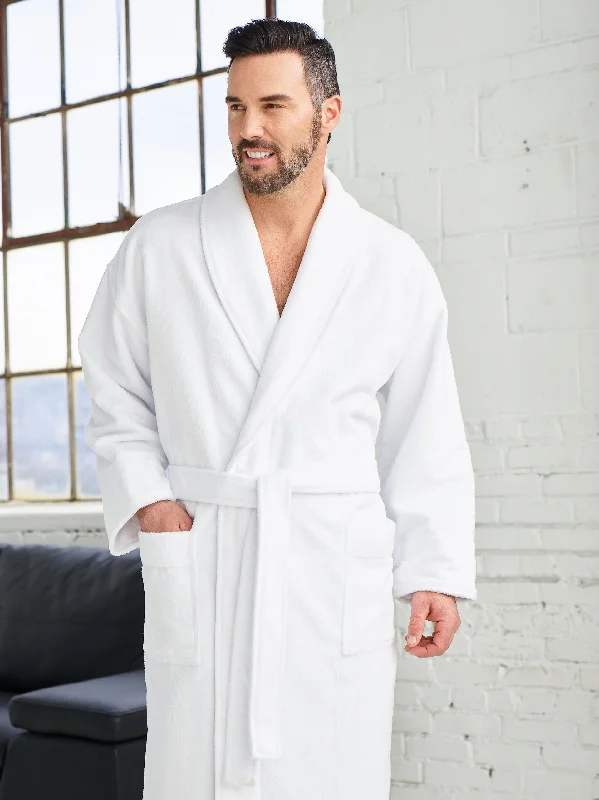 Instant Deal Atwater Plush Terry Shawl Robe