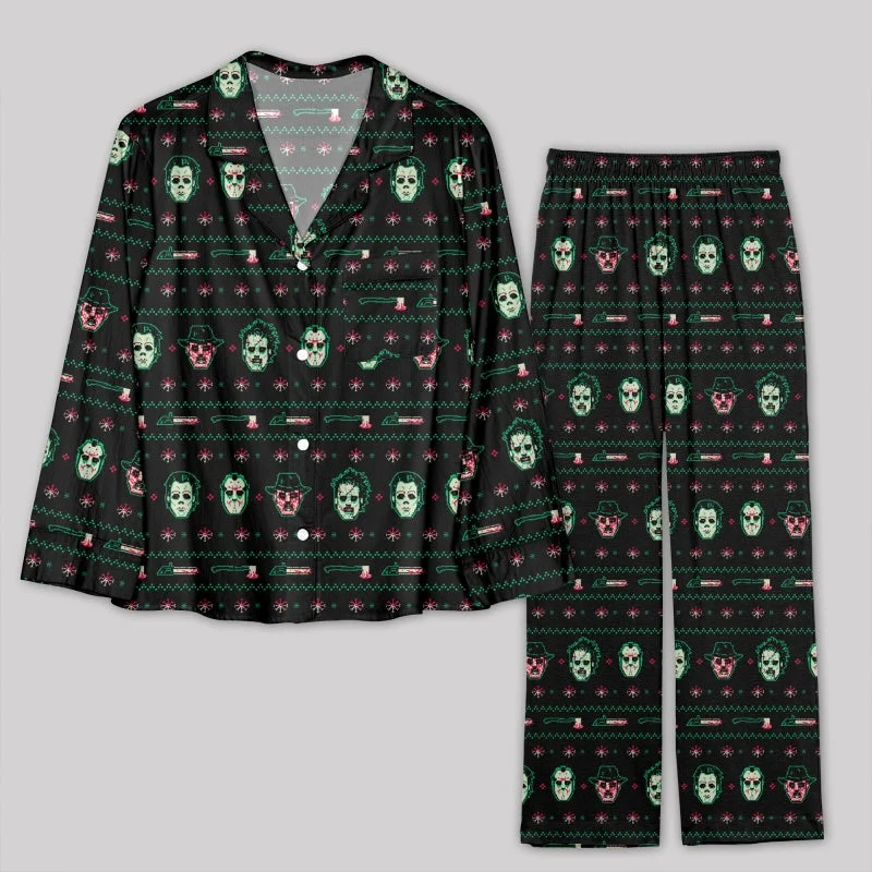 Lowest Rates Christmas Hockey Mask Pajamas Set