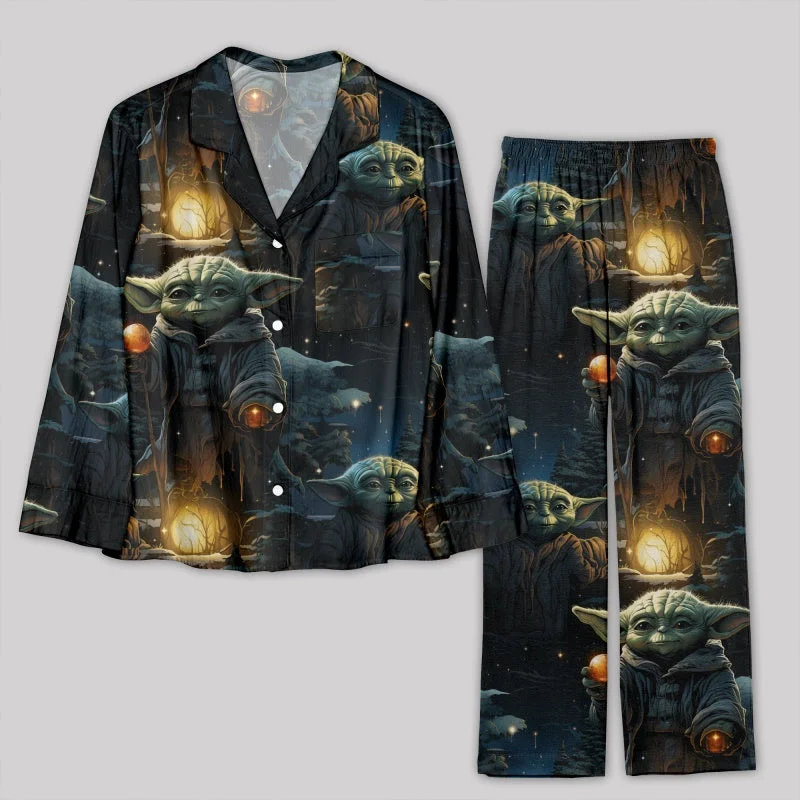Final Offer Christmas Star Wars Maestro Yoda Pajamas Set