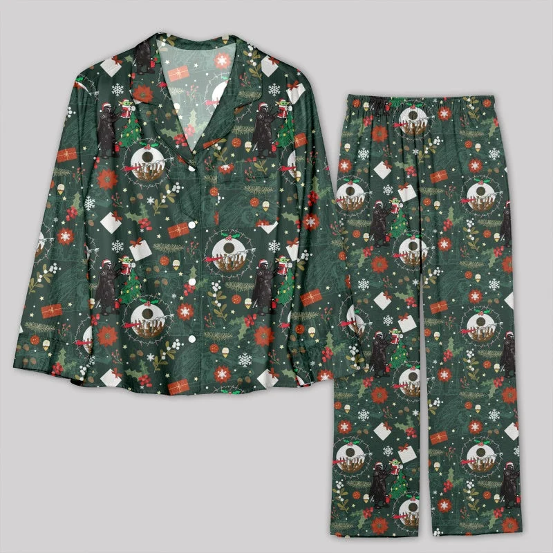 Super Discount Christmas Star Wars Master Yoda Pajamas Set