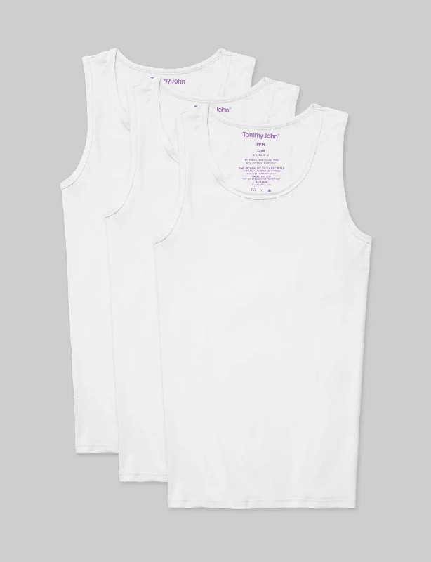 Cool Cotton Tank Stay-Tucked Undershirt (3-Pack)