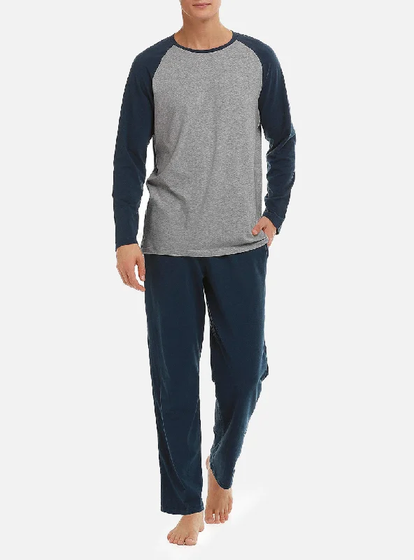 Weekend Bargains Await You Cotton Raglan Sleepwear Long Set