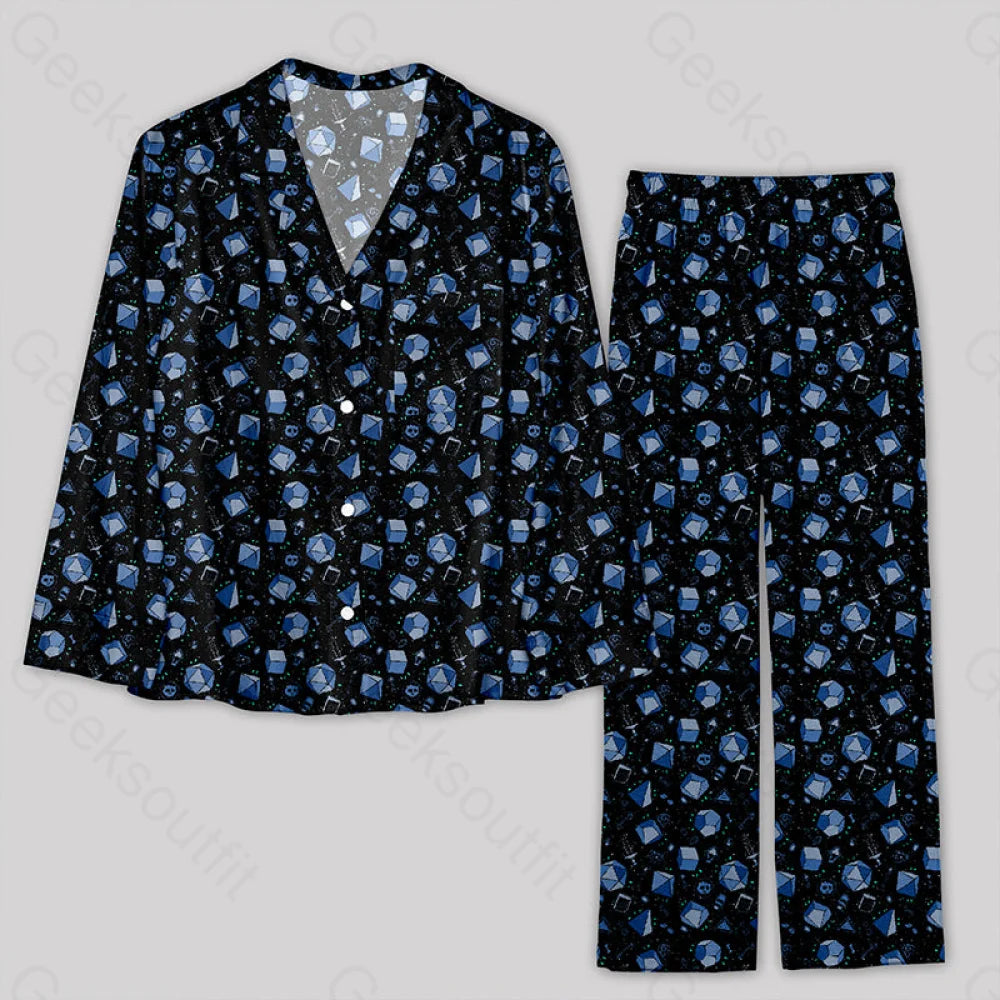Extra Discount D&D Dice And Death Pajamas Set