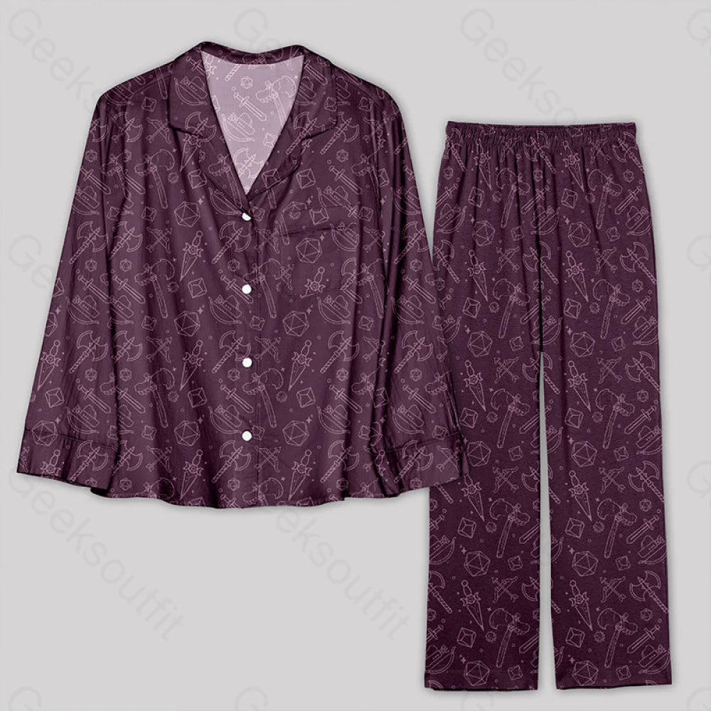 Top Pick DND Medieval Weapons Pajamas Set