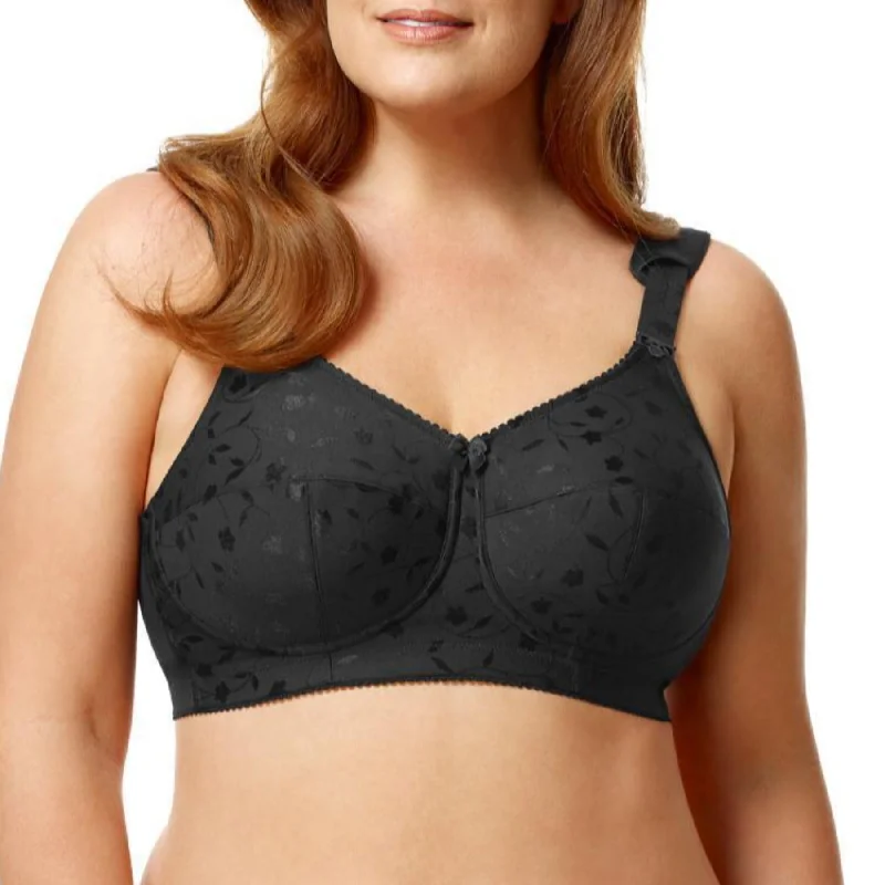 Jacquard Soft Cup Bra 1305 - Black