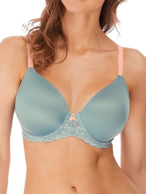 Offbeat Moulded Demi T-Shirt Bra - Earl Grey