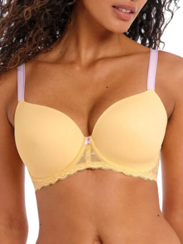 Offbeat Moulded Demi T-Shirt Bra - Lemon Fizz