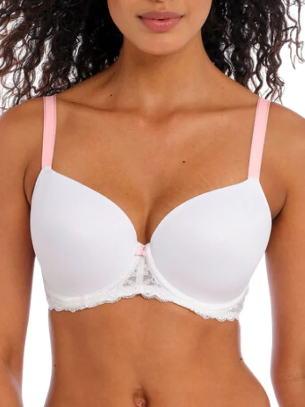 Offbeat Moulded Demi T-Shirt Bra - White