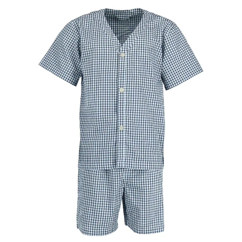 White/Navy Plaid
