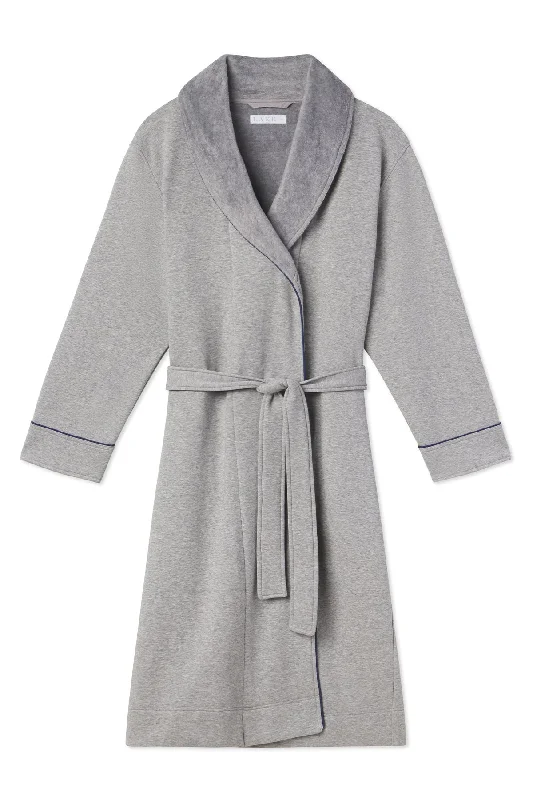 Low Price Men's Cozy Robe in Heather Gray