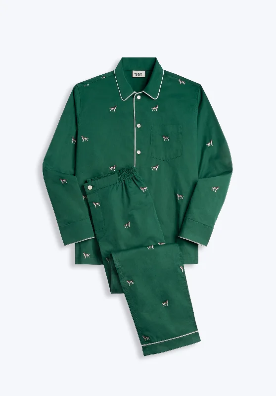 Today Only Henry Pajama Set in Embroidered Hounds