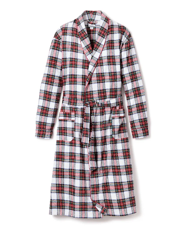 Steals and Deals Men's Brushed Cotton Robe in Balmoral Tartan