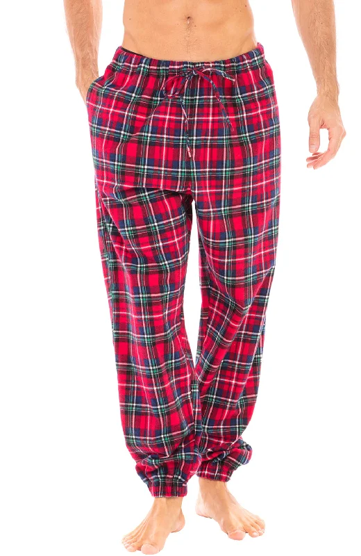 Clearance Sale Men's Cotton Flannel Pajama Pants, Winter Joggers