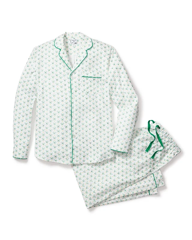 Steal Deal Men's Twill Pajama Set in Match Point