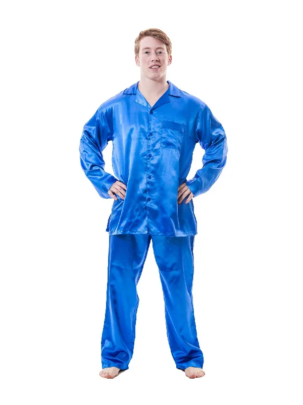 Early Bird Men's Pajama Set / Pajamas / Pyjamas / PJs, Satin