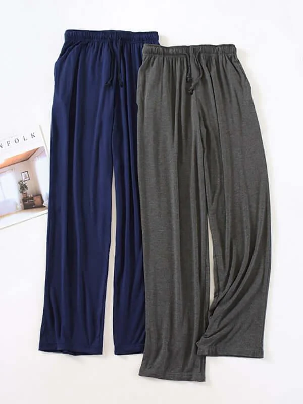 Weekend Shopping Made Better Casual Elastic Loose Men Sleepwear Pants