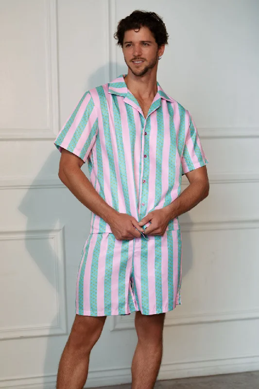 Men's Striped Beach Doll Costume