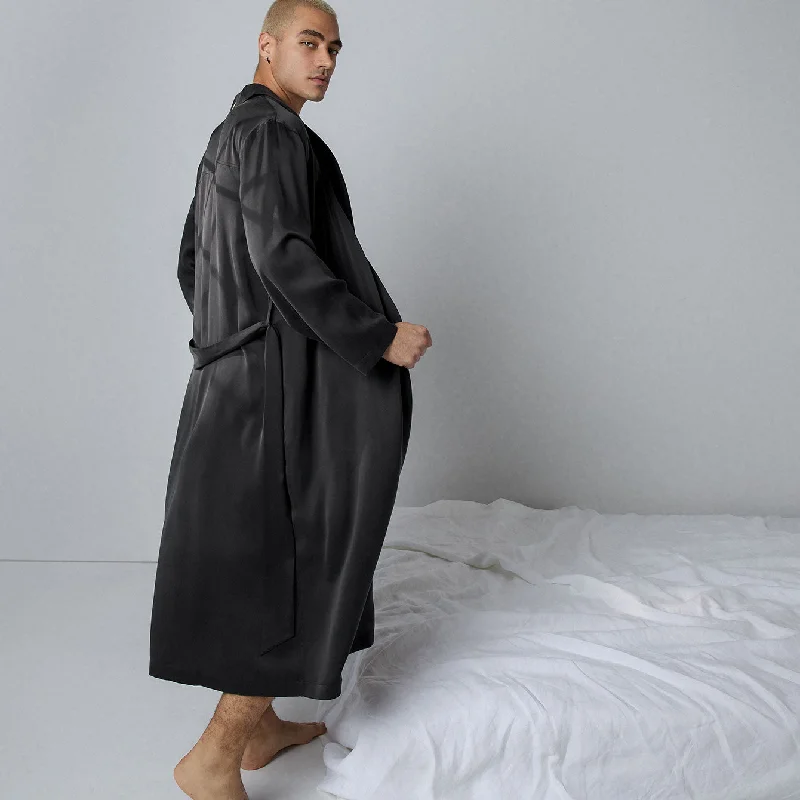 Final Offer Men's Washable Silk Robe