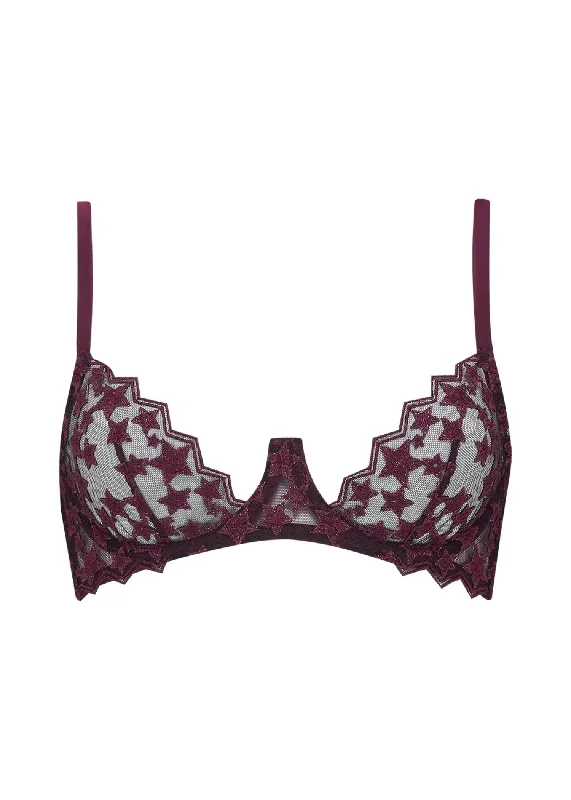 Stella Plunge Bra (Plum)