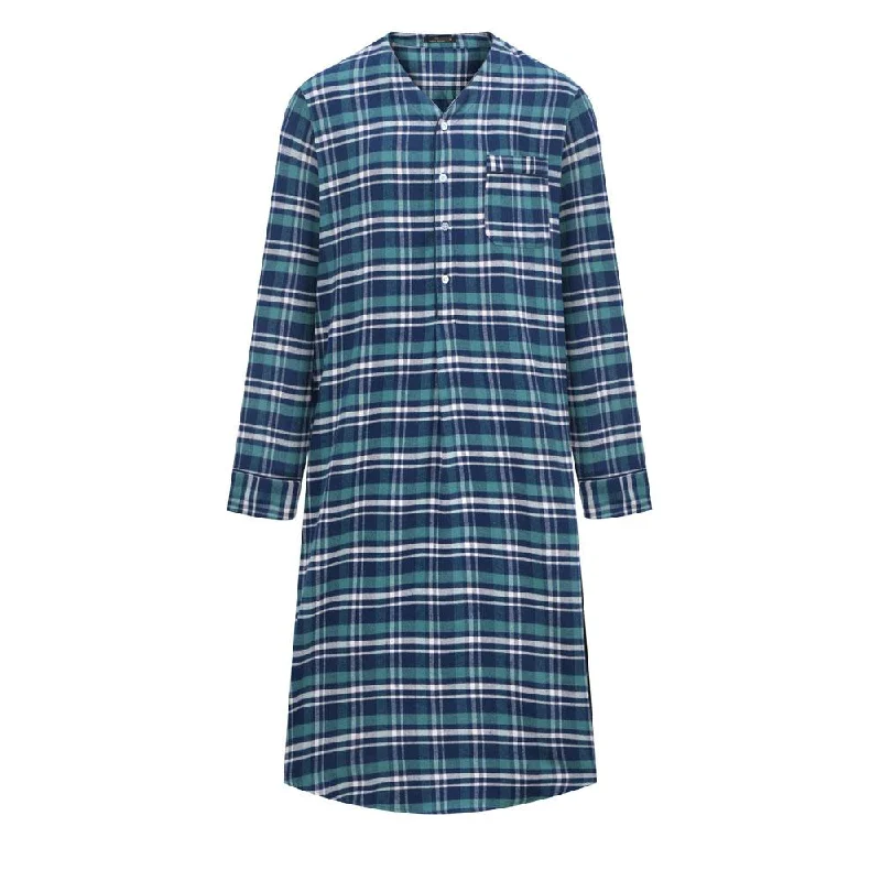 Navy-Green Plaid