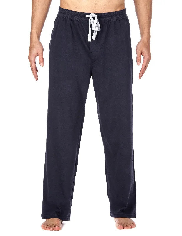 Weekend Bargains to Savor Men's Premium Knit Lounge/Sleep Pants - Navy