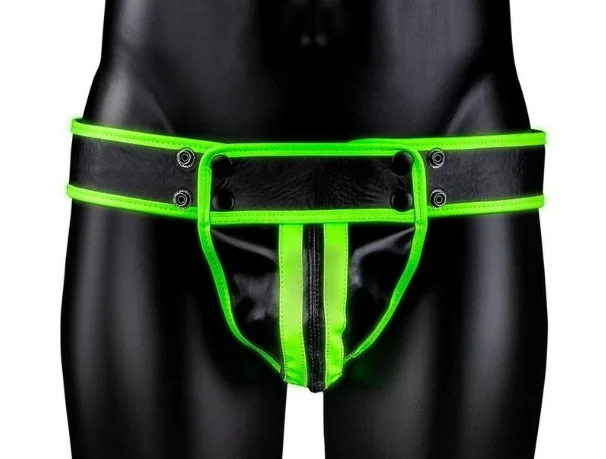 Ouch! Striped Jock Strap Glow in the Dark