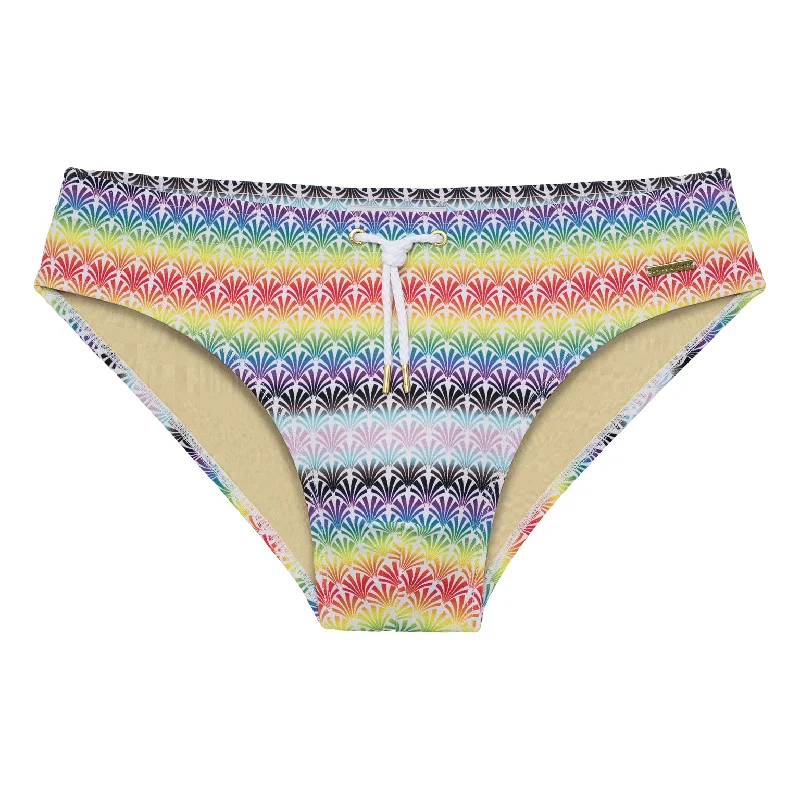 PRIDE EDITION- White Parade Print Meridian Bikini