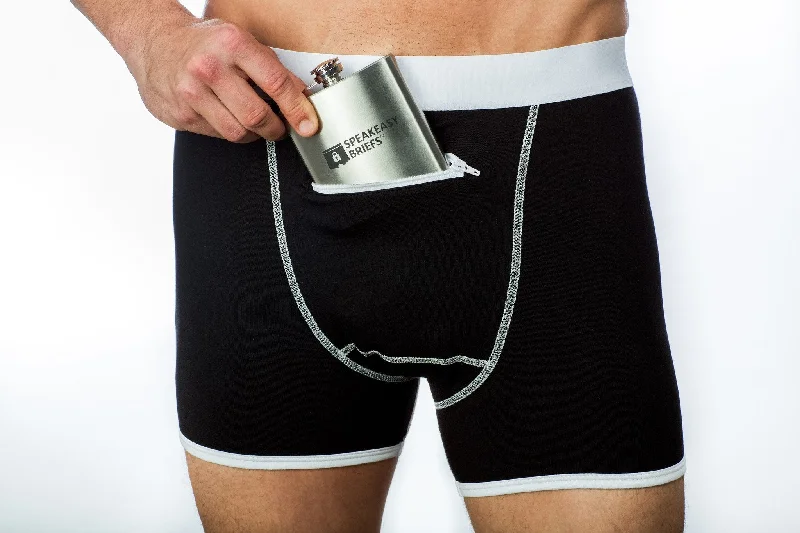 The Party Package:  Briefs & Flask