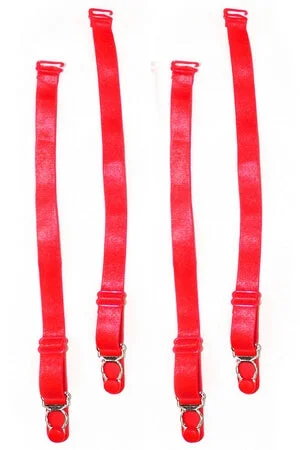 Red Essential Garter Straps