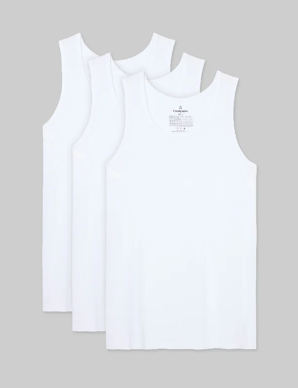 Second Skin Tank Modern Fit Undershirt (3-Pack)