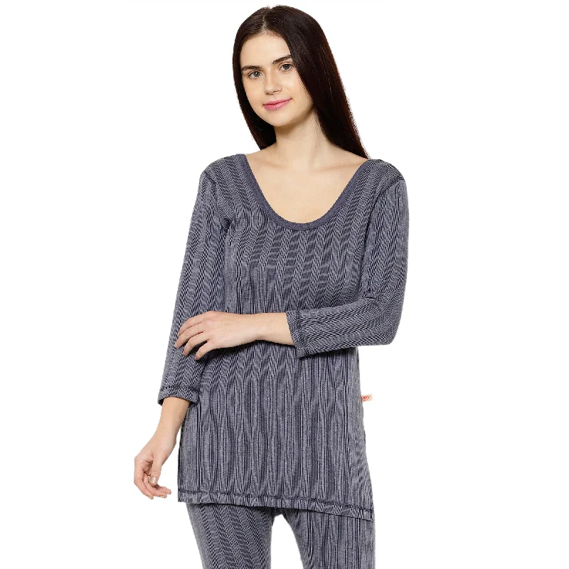 Final Clearance Vimal Jonney Blue Top Thermal For Women's