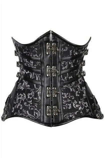 Top Drawer CURVY Steampunk Steel Double Boned Under Bust Corset