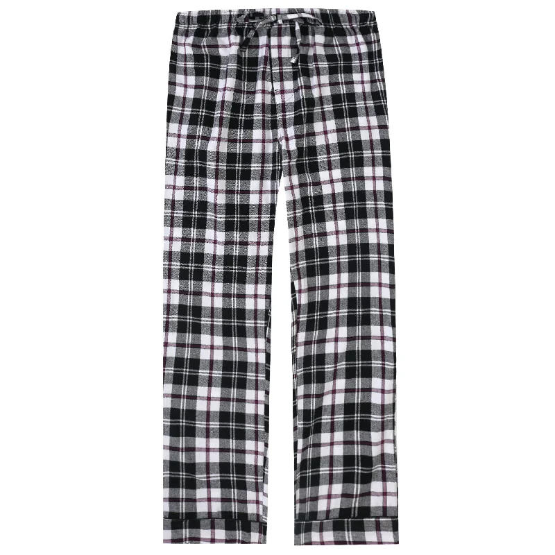 Plaid Black/White/Purple