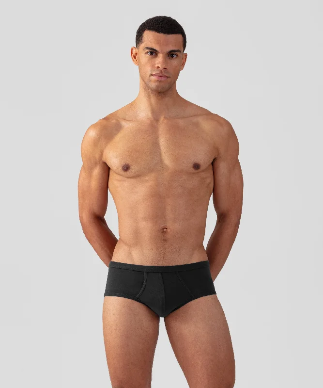 Y-Front Briefs: Black