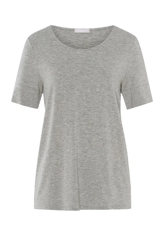 Weekend Savings Delight Natural Elegance Flowy Round Neck Top | Grey Melange 74902-958 Weekend Savings Delight Natural Elegance Flowy Round Neck Top | Grey Melange 74902-958