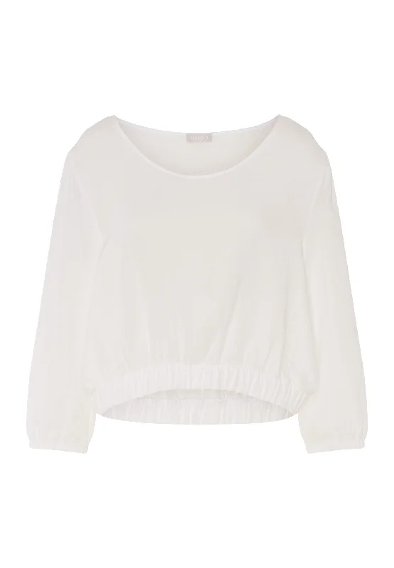 Weekend Deals That Wow Sleep And Lounge Cotton Muslin Top | White 74928-101