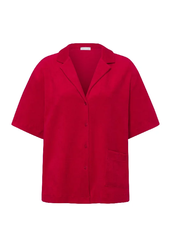 Weekend Offers That Sizzle Sleep And Lounge Notch Collar Cotton Shirt | Garnet Red 77720-2401 Weekend Offers That Sizzle Sleep And Lounge Notch Collar Cotton Shirt | Garnet Red 77720-2401