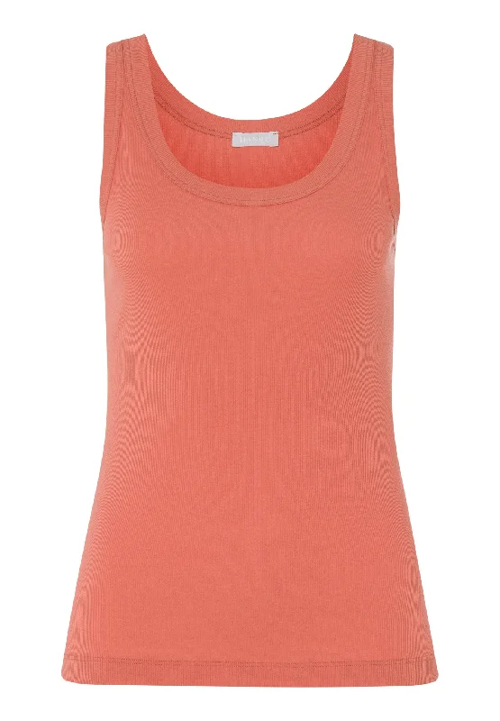 Sale Event Sleep And Lounge Ribbed Cotton Tank Top | Apricot Brandy 77751-2294