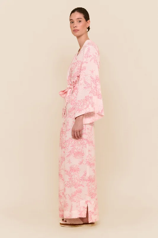 Unbeatable Prices Alice Kimono Robe - Long - Summer Toile - Pink